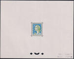 France_1960_Yvert_1263-Scott_968_tete_green_333_Lc_fond_blue_137_Lx_typo