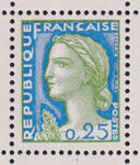 France_1960_Yvert_1263-Scott_968_tete_green_333_Lc_fond_blue_137_Lx_typo_detail_a