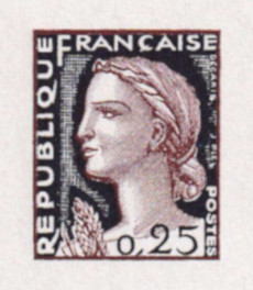 France_1960_Yvert_1263-Scott_968_tete_sanguine_intense_136_Lx_fond_blue_intense_197_Lx_typo_a_detail_a
