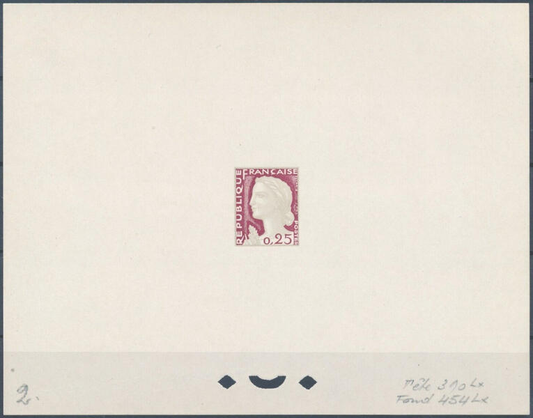 France_1960_Yvert_1263-Scott_968_tete_grey_390_Lx_fond_red_454_Lx_typo_a