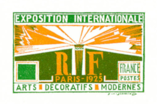 France_1925_Yvert_210-Scott_220_etat_orange_+_green_typo_detail