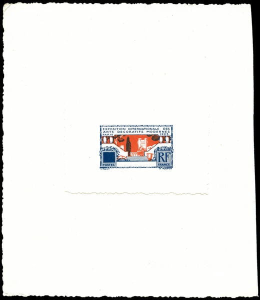 France_1925_Yvert_213-Scott_223_2eme_etat_dark-orange_+_dark-blue_typo