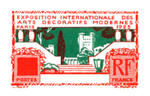 France_1925_Yvert_213-Scott_223_2eme_etat_green_+_red_typo_detail