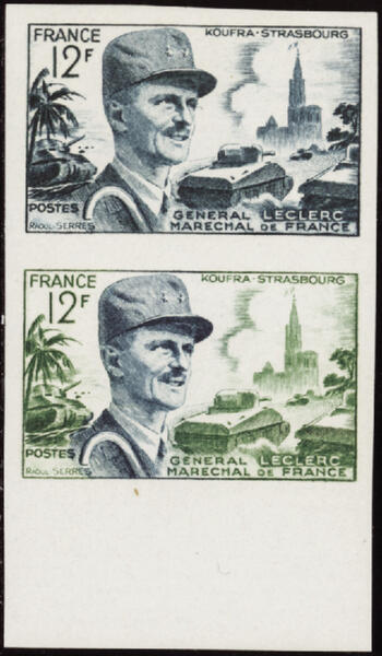France_1954_Yvert_984-Scott_692A_pair_a