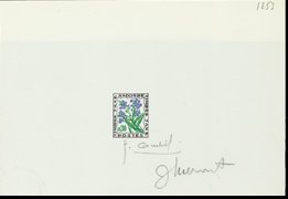 Andorra_1964_Yvert_Taxe_50-Scott_J50_multicolor_typo