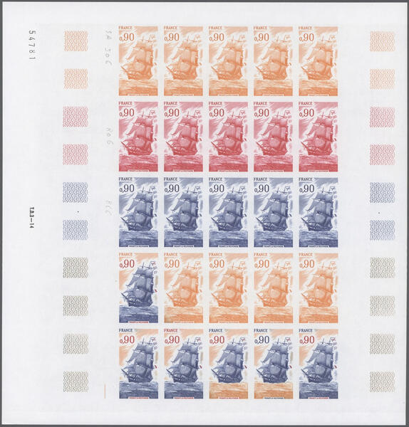 France_1975_Yvert_1862-Scott_1459_full_sheet_a