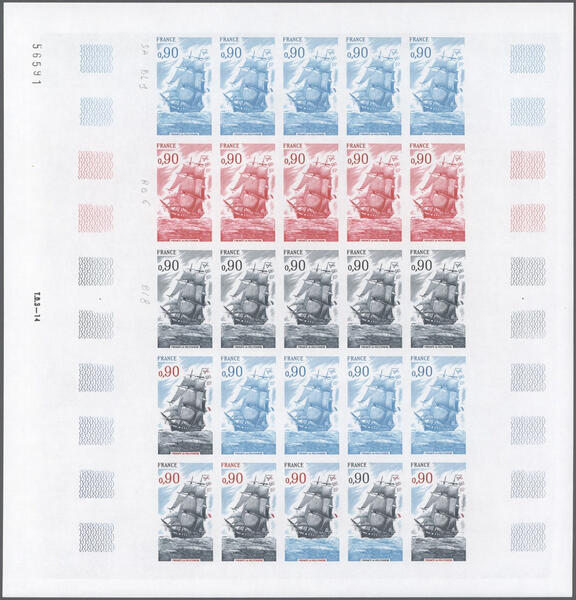 France_1975_Yvert_1862-Scott_1459_full_sheet_b