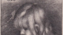 France_1965_Yvert_1467a-Scott_B393a_unadopted_Red_Cross_Coco_Ecrivant_type_1_etat_sepia_AP_detail_b