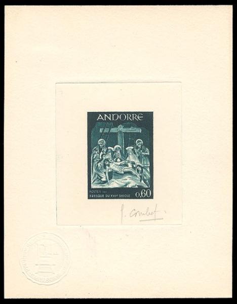 Andorra_1967_Yvert_186-Scott_180_dark-green