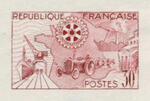 France_1955_Yvert_1009a-Scott_741_unadopted_Rotary_red_1417_Lx_ac_ATP_detail