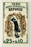 France_1960_Yvert_1253-Scott_B340_Year_of_Refugees_IS
