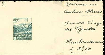 France_1941_Yvert_Colis_Postaux_179-Scott_etat_bon_a_tirer_detail_b