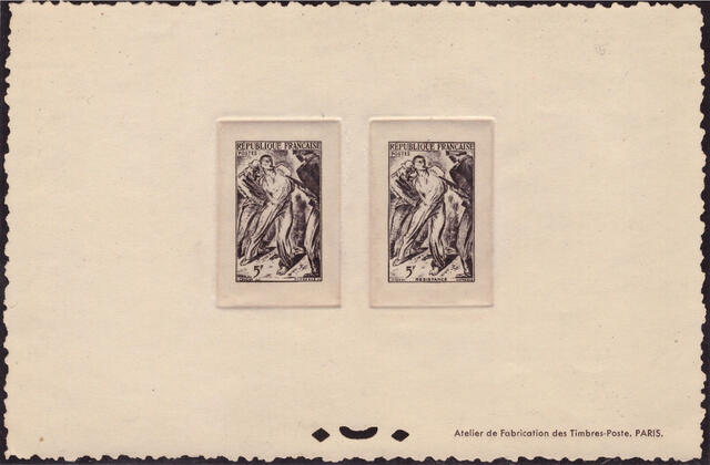 France_1947_Yvert_790a-Scott_588_unadopted_Resistance_without_and_with_inscription_black_c_COLL