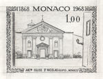 Monaco_1968_Yvert_748a-Scott_688_unadopted_Sait-Nicolas_Church_1er_etat_black_AP_detail_a