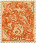 France_1900_Yvert_109-Scott_typo