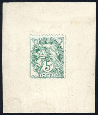 France_1900_Yvert_111-Scott_green_typo_private_proof