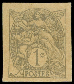 France_1900_Yvert_107-Scott_grey_on_yellow_typo