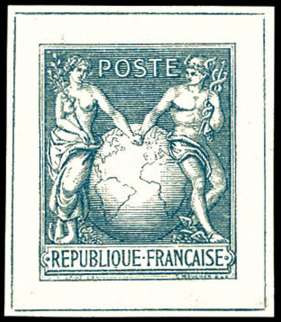 France_1876_Yvert_61a-Scott_unadopted_Sage_dark-green_typo_AP