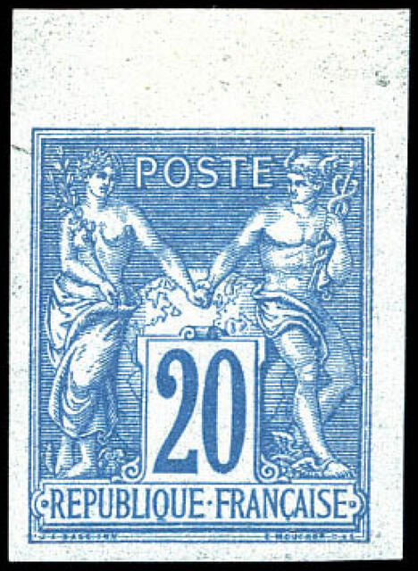 France_1876_Yvert_67a-Scott_70_unissued_20c_blue_Sage_typo_c_US