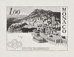 Monaco_1978_Yvert_1136a-Scott_1107_unadopted_Congress_Center_1er_etat_black_ab_AP_detail_a