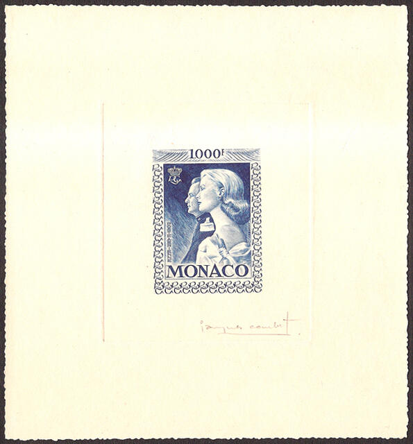 Monaco_1959_Yvert_PA72a-Scott_C55_unadopted_1000f_Grace_et_Rainier_III_gros_blue_bb_AP