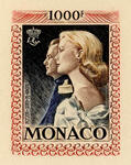Monaco_1959_Yvert_PA72a-Scott_C55_unadopted_1000f_Grace_et_Rainier_III_gros_multicolor_d_AP_detail_a