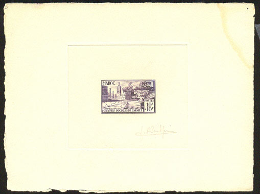 Morocco_1950_Yvert_294-Scott_B48_violet