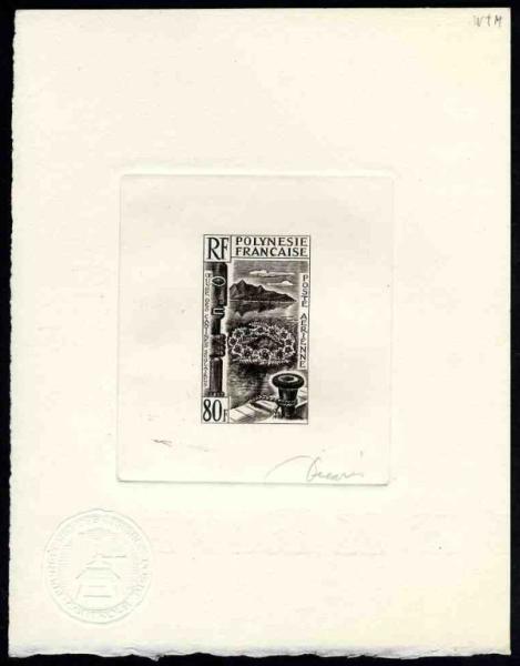 Polinesia_1965_Yvert_PA15-Scott_C38_black_a