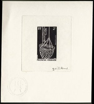 Polinesia_1970_Yvert_PA34-Scott_C57_black_b