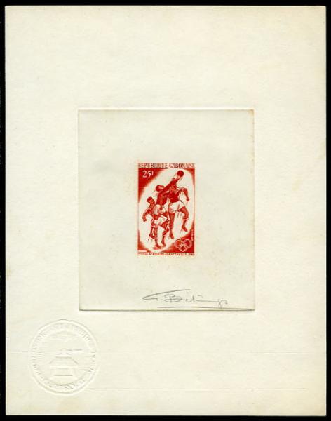 Gabon_1965_Yvert_182-Scott_183_orange-red