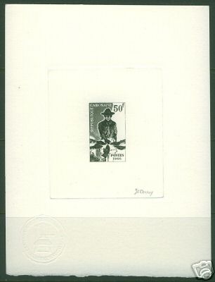 Gabon_1966_Yvert_200-Scott_201_dark-green