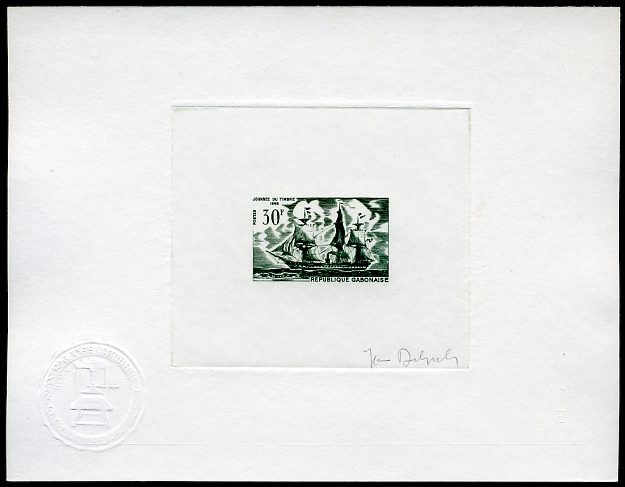 Gabon_1968_Yvert_233-Scott_234_deep-green_ab