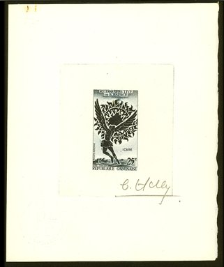 Gabon_1970_Yvert_PA94-Scott_C92_blue-grey