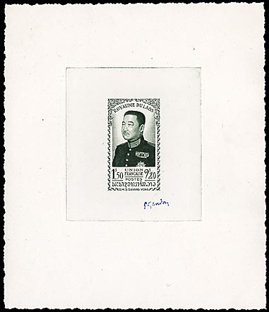 Laos_1951_Yvert_8-Scott_11_dark-green_b
