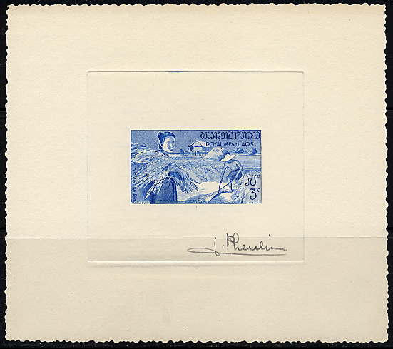 Laos_1957_Yvert_40-Scott_37_blue_a