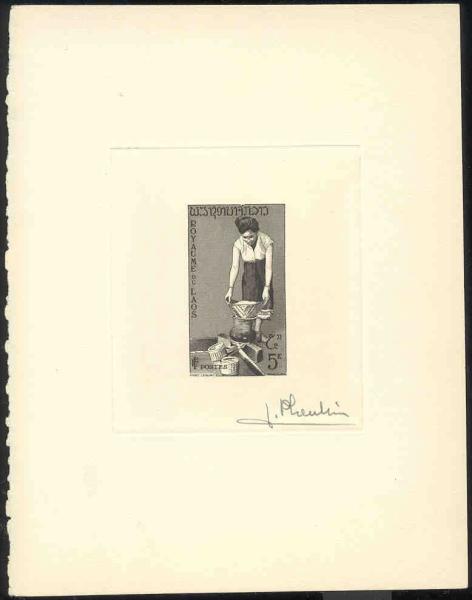 Laos_1957_Yvert_41-Scott_38_black_ba