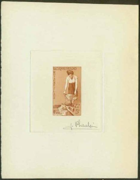 Laos_1957_Yvert_41-Scott_38_brown_ab