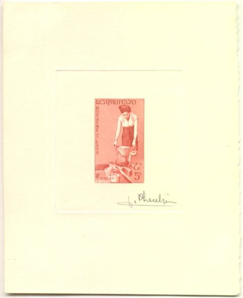 Laos_1957_Yvert_41-Scott_38_red