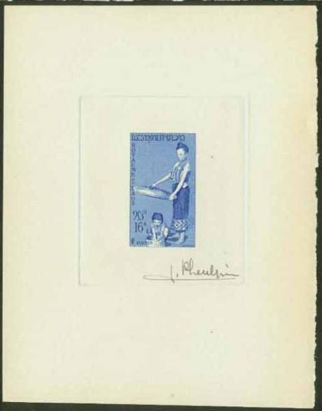 Laos_1957_Yvert_42-Scott_39_blue_ab