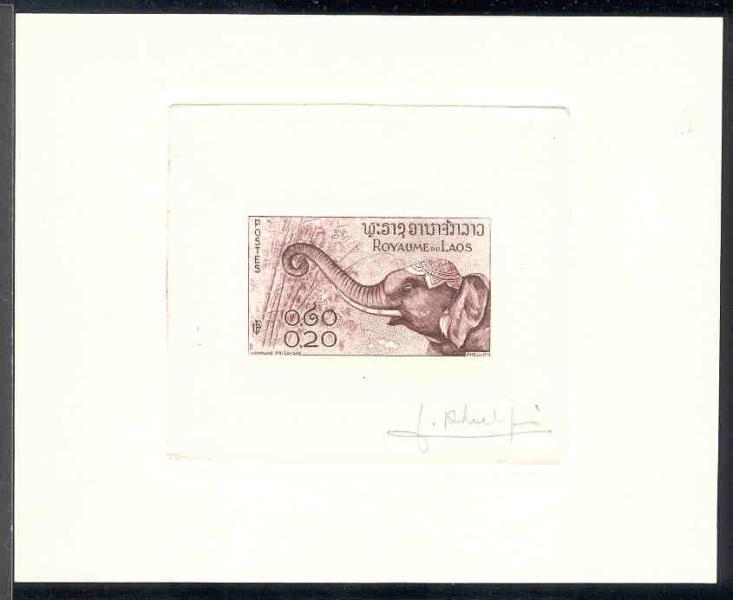 Laos_1958_Yvert_45-Scott_42_lilac-brown_a