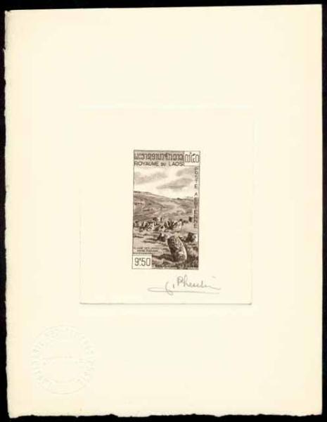Laos_1960_Yvert_PA35-Scott_C35_sepia_ab