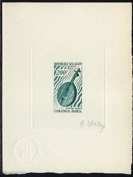 Madagascar_1965_Yvert_PA97-Scott_C80_dark-green_b