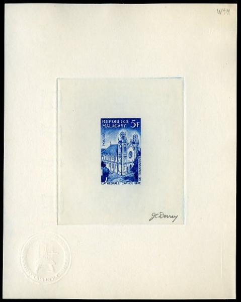Madagascar_1967_Yvert_432-Scott_397_blue_a