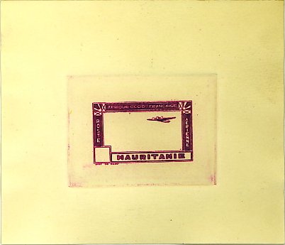 Mauritania_1942_Yvert_PA15-Scott_C12_etat_violet