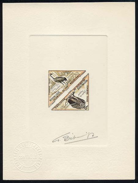 Mauritania_1963_Yvert_Taxe_34-35-Scott_J26-27_multicolor_b