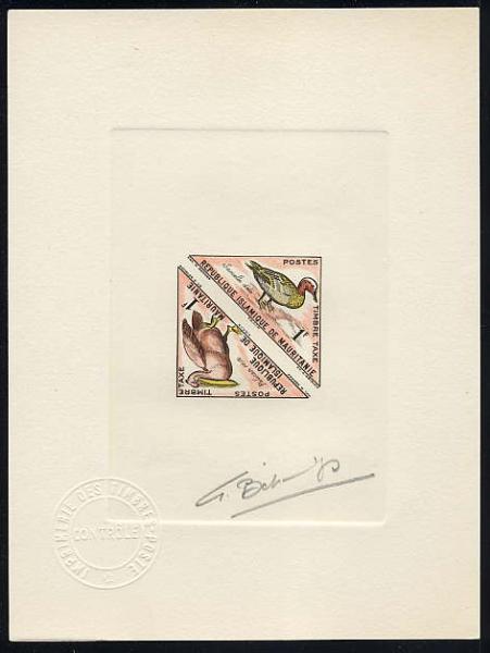 Mauritania_1963_Yvert_Taxe_36-37-Scott_J28-29_multicolor_ab
