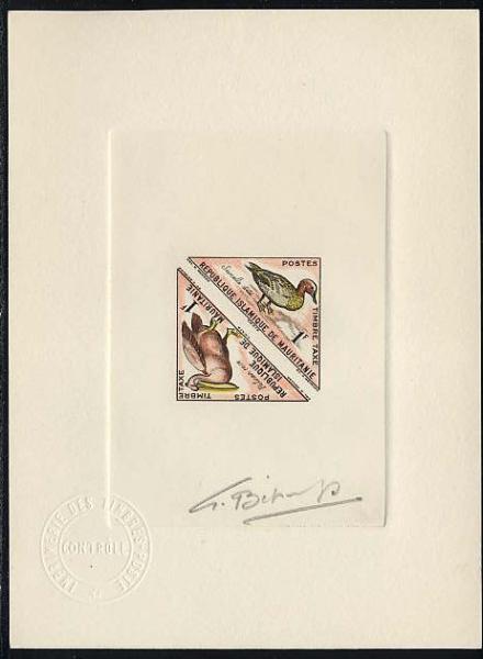 Mauritania_1963_Yvert_Taxe_36-37-Scott_J28-29_multicolor_b