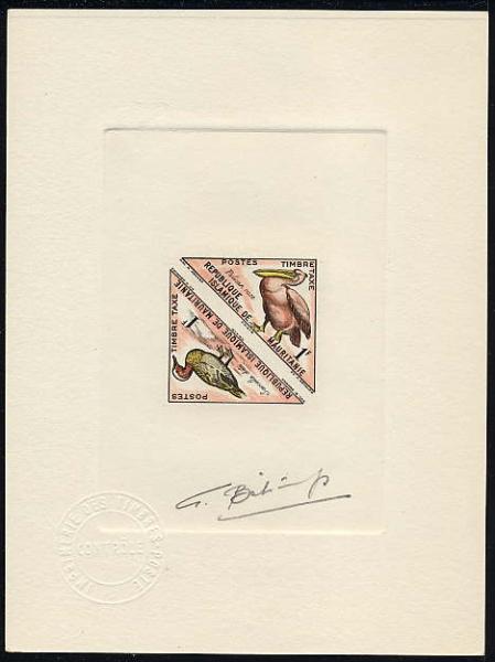 Mauritania_1963_Yvert_Taxe_36-37-Scott_J28-29_multicolor_c