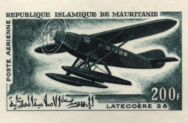 Mauritania_1966_Yvert_PA60-Scott_C56_dark-green_a_detail