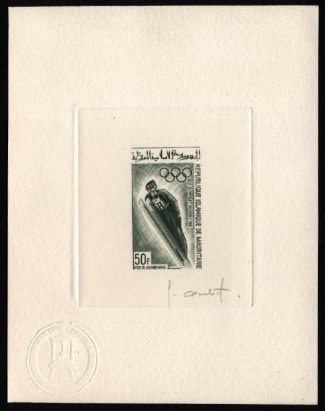 Mauritania_1968_Yvert_PA75-Scott_C74_dark-green_aa